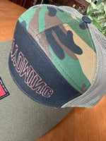 Embroidered Printed Seven-Panel Trucker Cap