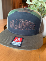Embroidered Printed Seven-Panel Trucker Cap