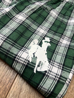 Green Flannel Joggers