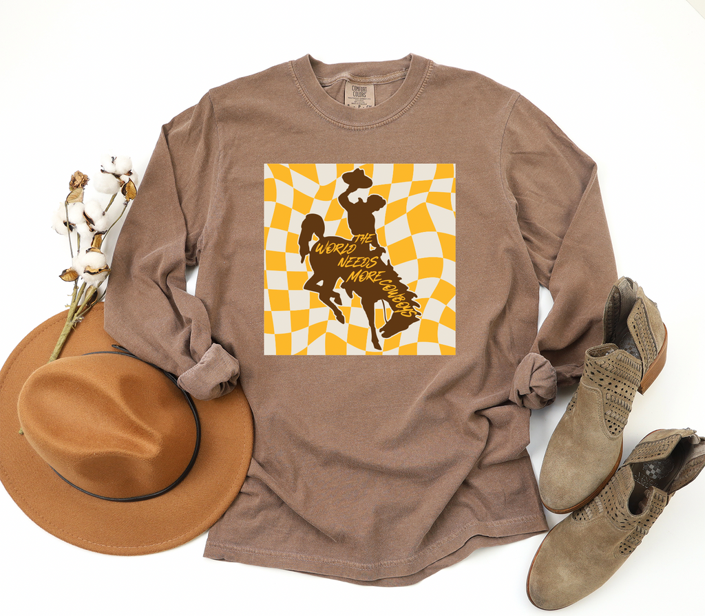 The World Needs More Cowboys Checkered Crew