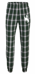 Green Flannel Joggers