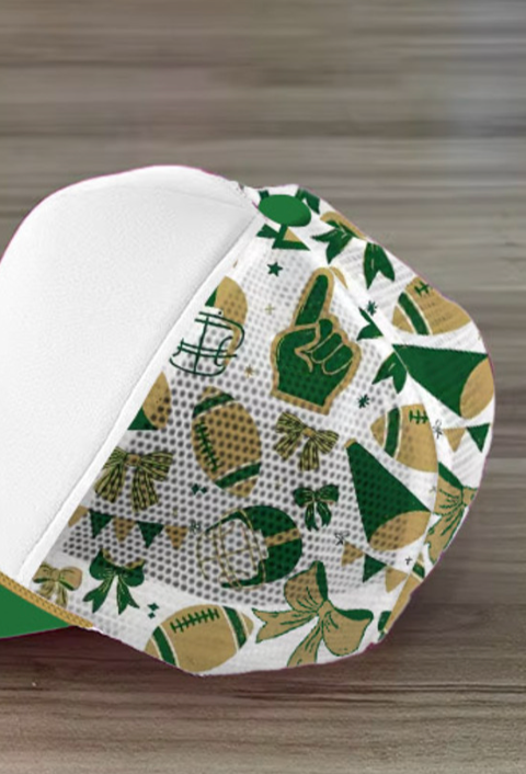Embroidered Football Ball Caps