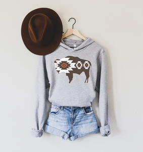 Aztec Buffalo Fleece Hoodie