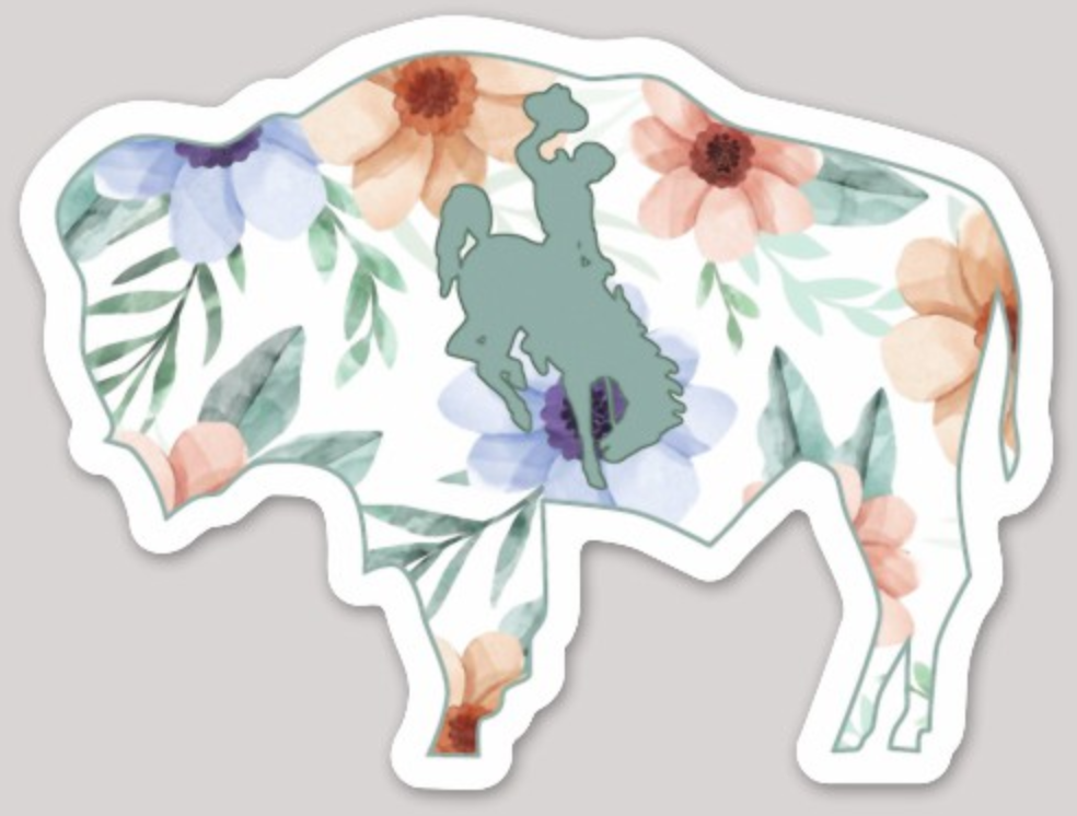 Floral Leaves Buffalo Decal
