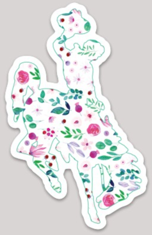 Floral Watercolor Steamboat Decal