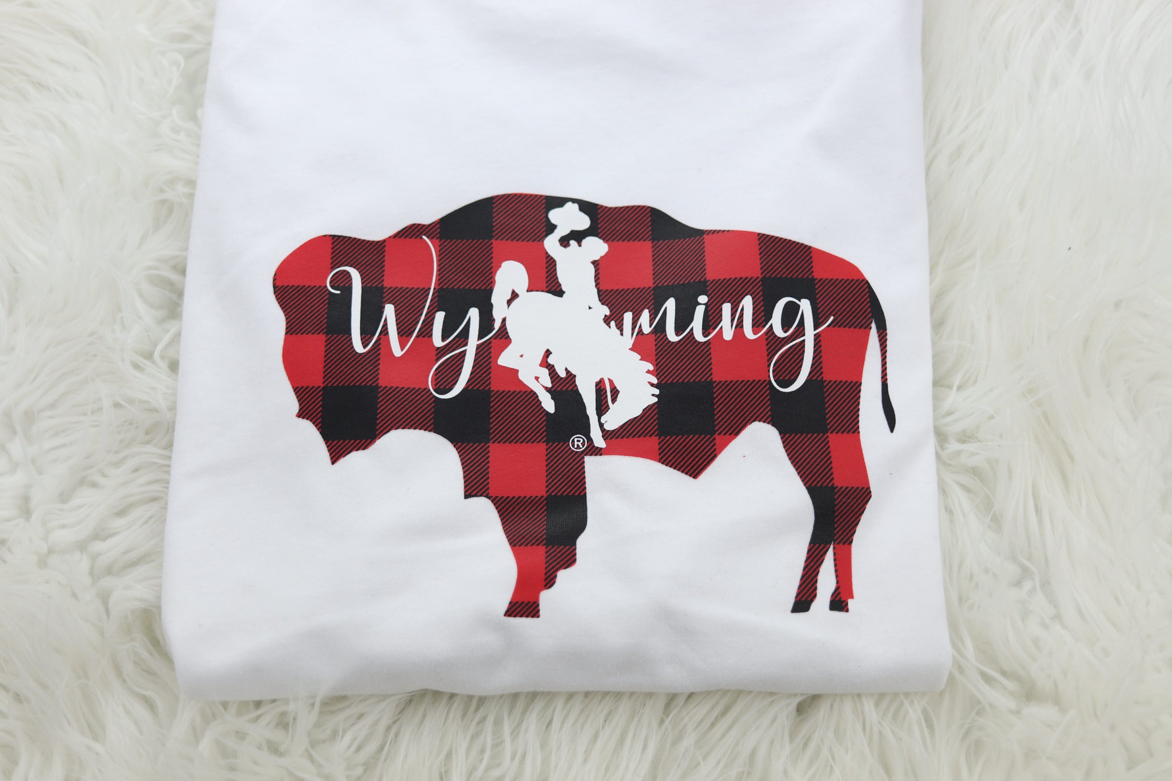 Wyoming Buffalo Plaid Pajamas ( Long sleeve tee)