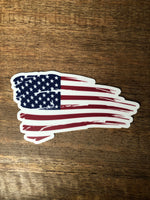 Star 44 Rustic Flag Sticker
