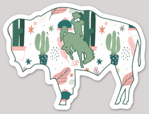 Retro Cactus Buffalo