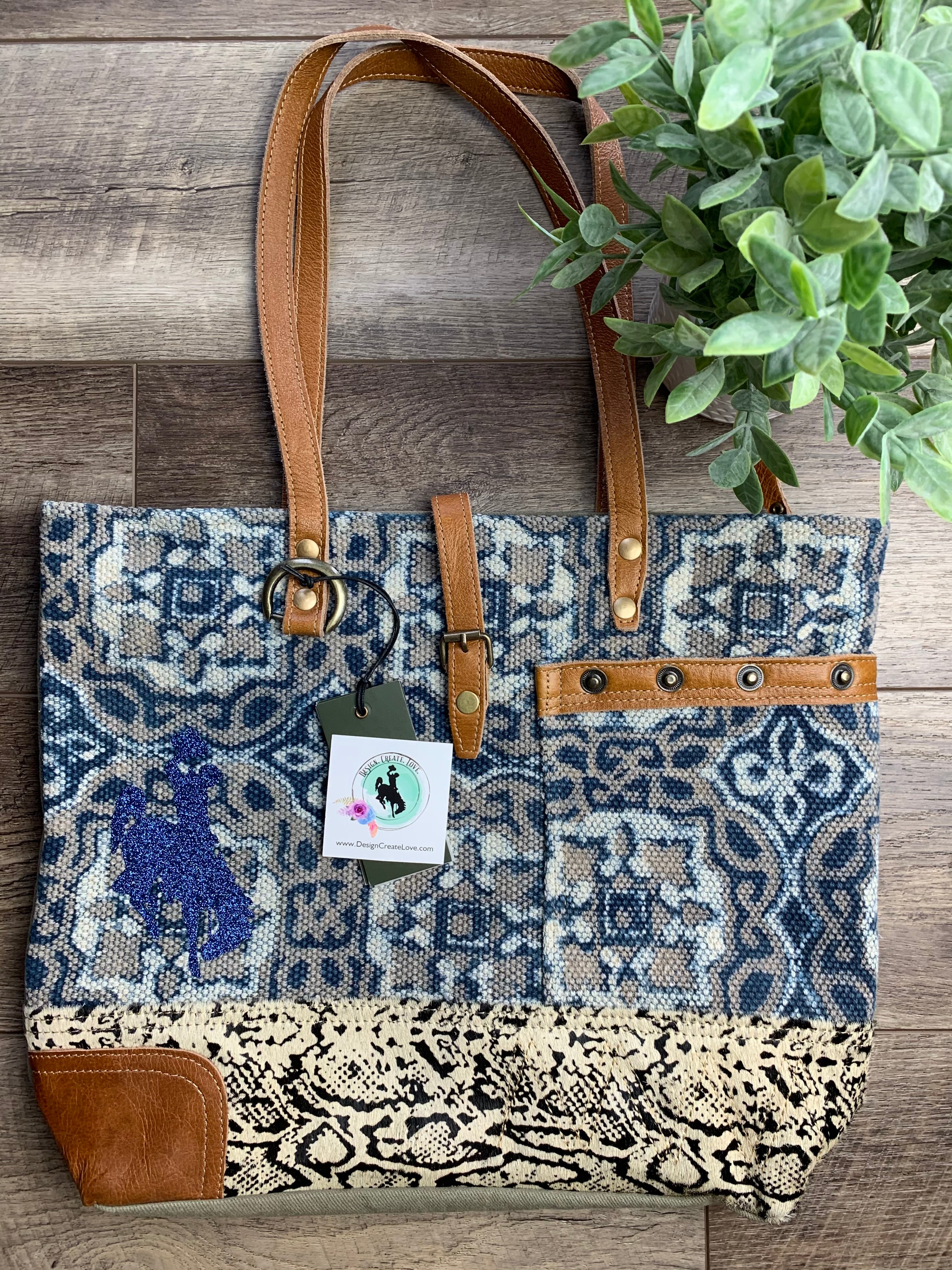 Tinted Indigo Tote Bag