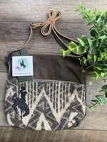 Coffee Canvas Cross-Body Bag