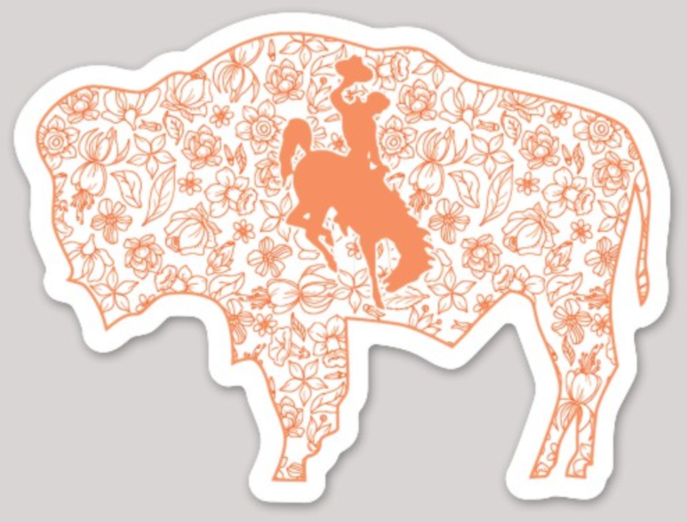 Orange Floral Buffalo