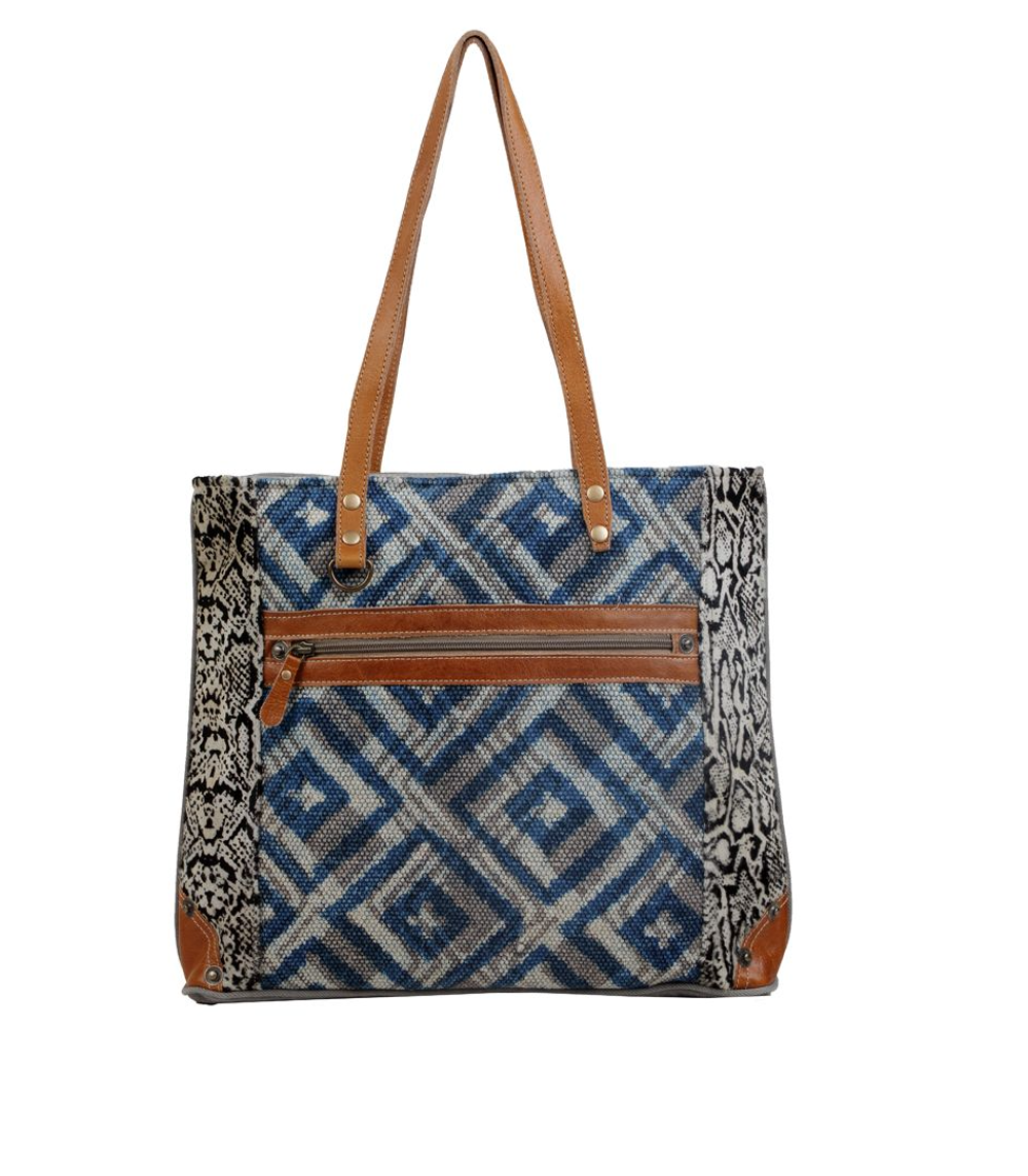 Rhombic Pattern Tote Bag