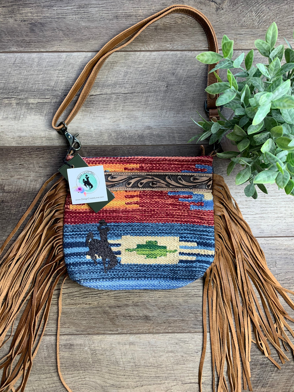 Sunset Hand-Tooled Bag