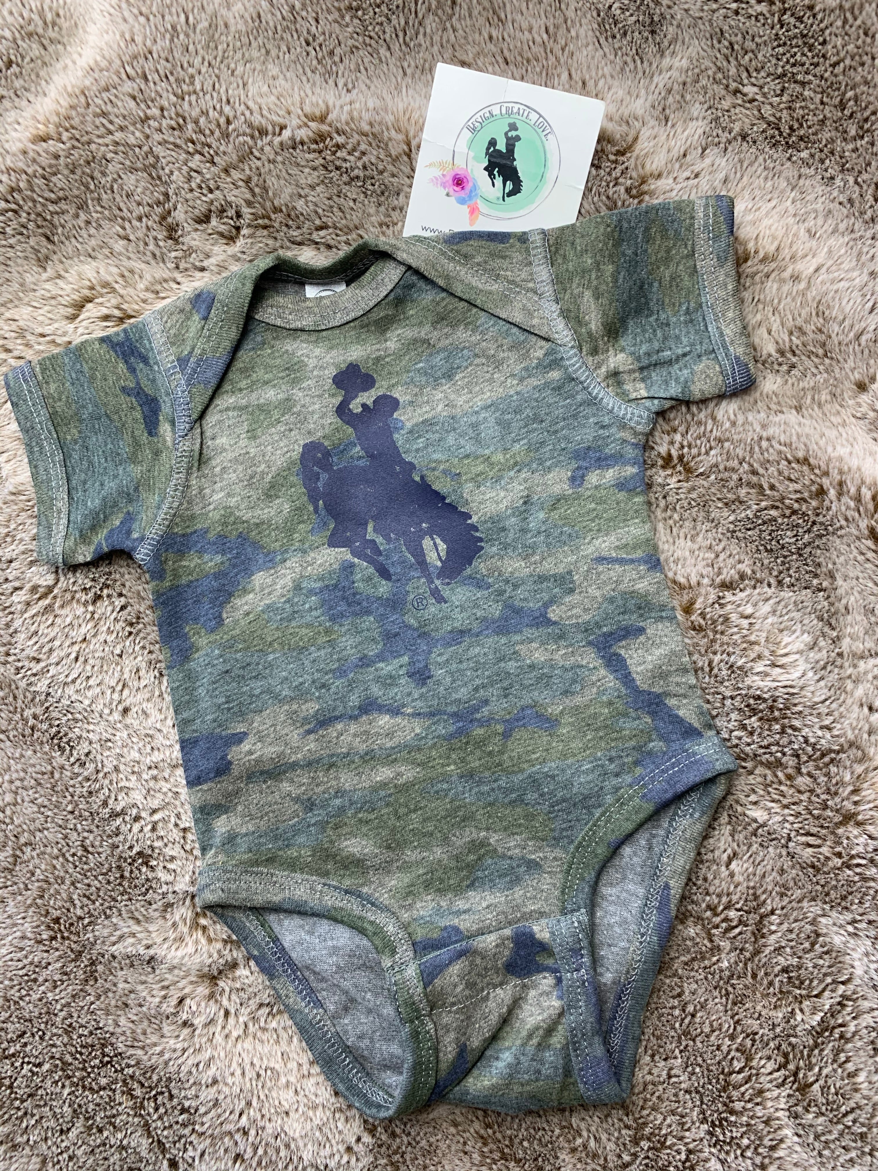Vintage Camouflage Infant Jersey Bodysuit