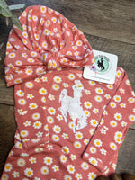 Rose Daisy Bamboo Knotted Baby Gown Newborn Baby Gift Set